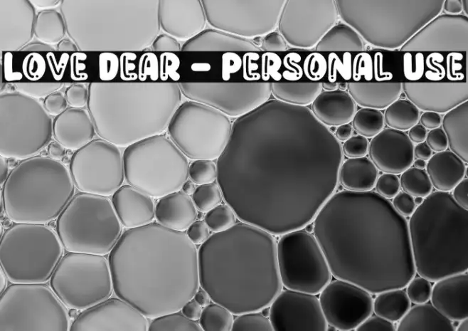 Love Dear - Personal Use Example 2