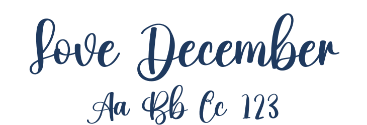 Love December Font Preview