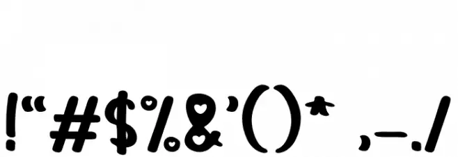 Love Drama Font OTHER CHARS