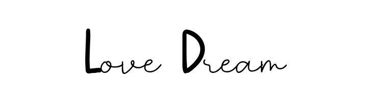 Love Dream  les polices de caractères gratuit tlcharger