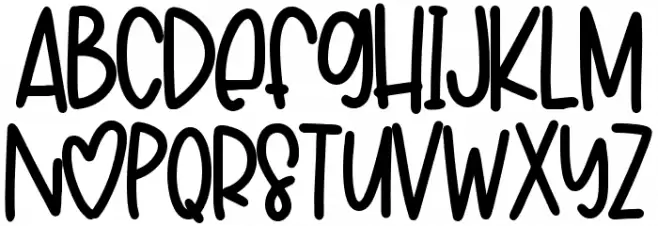 Love Dream Schriftart Groß
