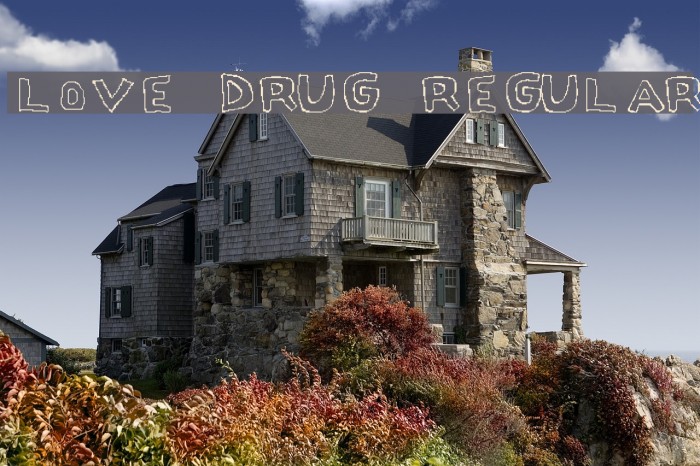Love Drug Regular Font examples