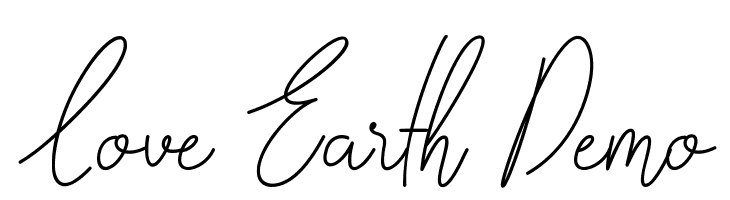 Love Earth Demo  Free Fonts Download