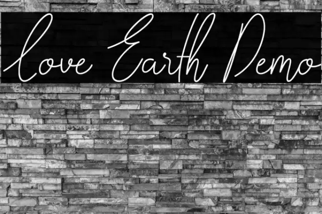 Love Earth Demo خط examples