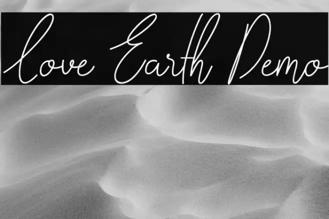 Love Earth Demo خط examples