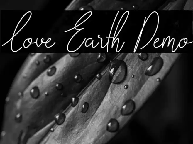 Love Earth Demo خط examples