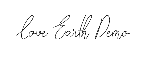Love Earth Demo Logo