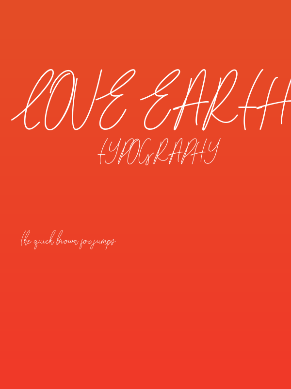 Love Earth Demo Poster