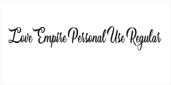 Love Empire Personal Use Regular Logo