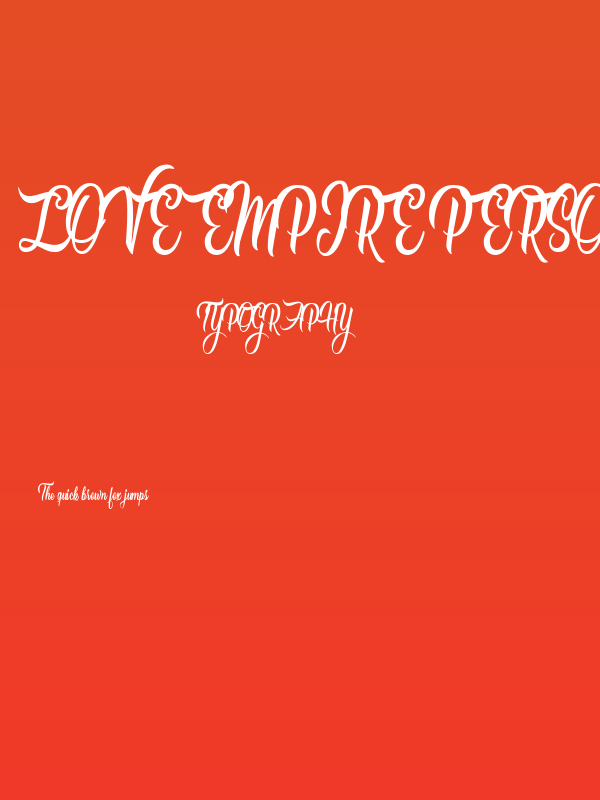 Love Empire Personal Use Regular Poster