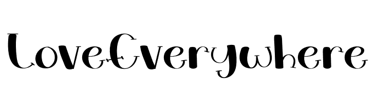Love Everywhere  font caratteri gratis