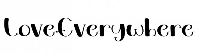 Love Everywhere  Descarca Fonturi Gratis