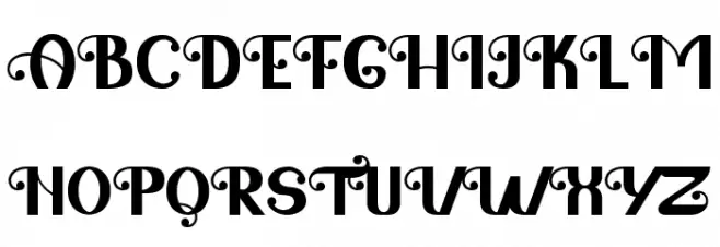 Love Fairy フォント 大文字