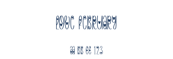 Love February Font Preview