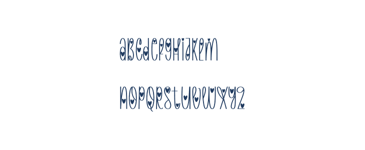Love February Uppercase