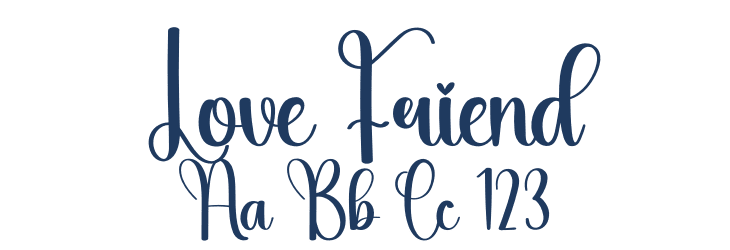 Love Friend Font Preview