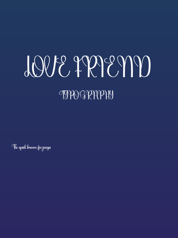 Love Friend Poster