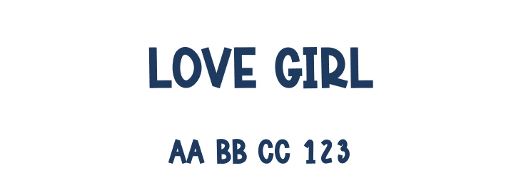 Love Girl Font Preview