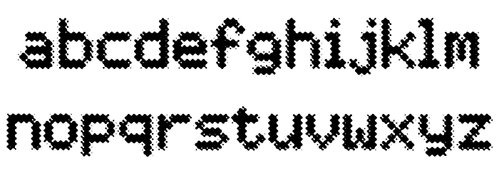 Love Glitch Personal Use Regular Font LOWERCASE