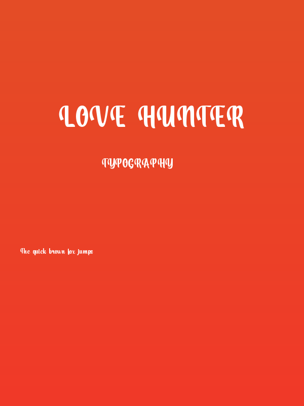 Love Hunter Poster