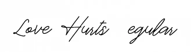 Love Hurts DEMO Regular  Frei Schriftart Herunterladen