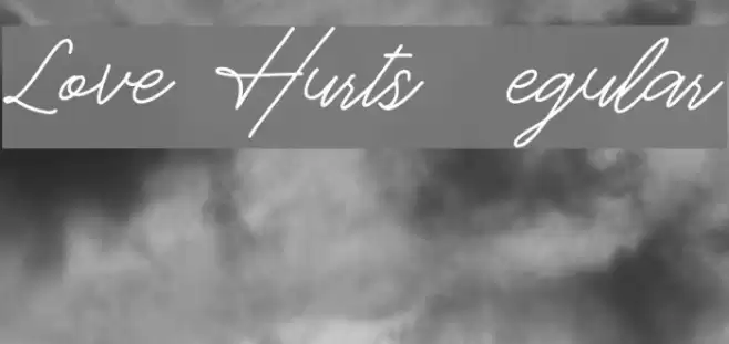 Love Hurts DEMO Regular Font examples