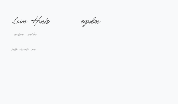 Love Hurts DEMO Regular Business Card