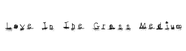 Love In The Grass Medium  Descarca Fonturi Gratis