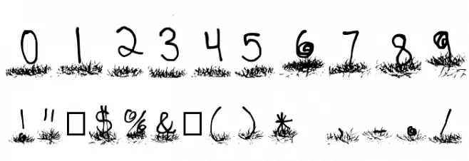 Love In The Grass Medium Font OTHER CHARS