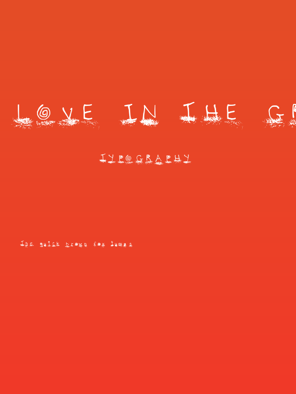 Love In The Grass Medium Poster
