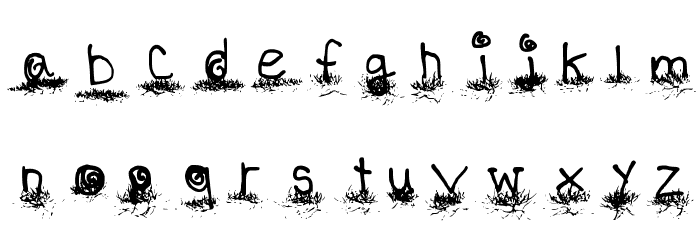 Love In The Grass Medium Font LOWERCASE