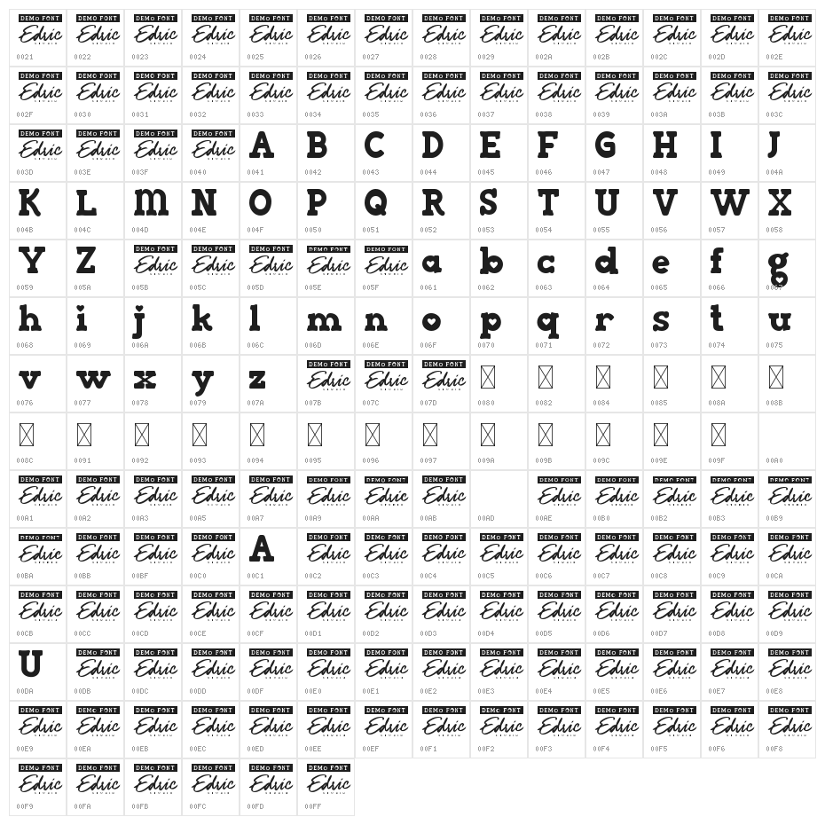 Love Instinct Demo Character Map