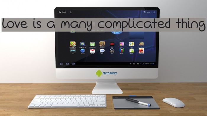 Love Is A Many Complicated Thing Font examples