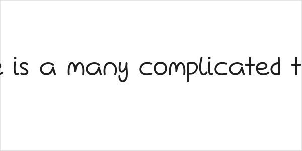 Love Is A Many Complicated Thing Logo