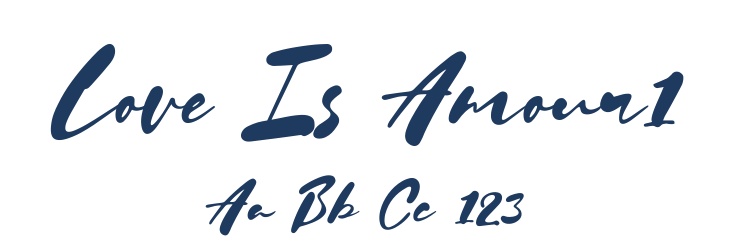 Love Is Amour1 Font Preview