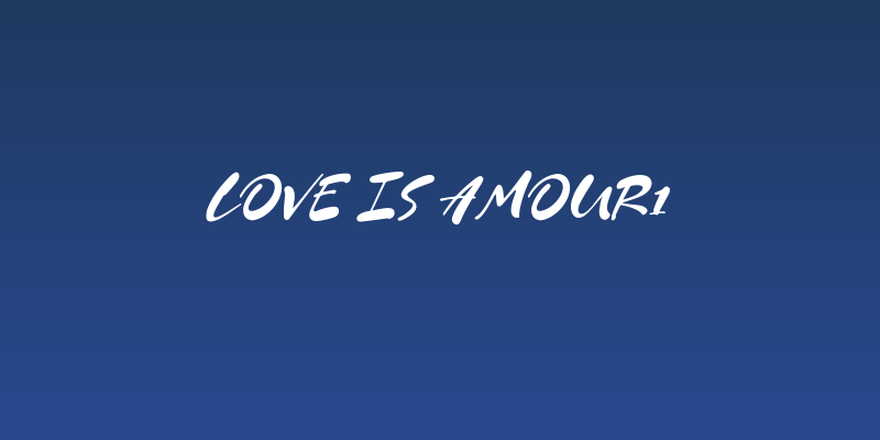 Love Is Amour1 Social Header