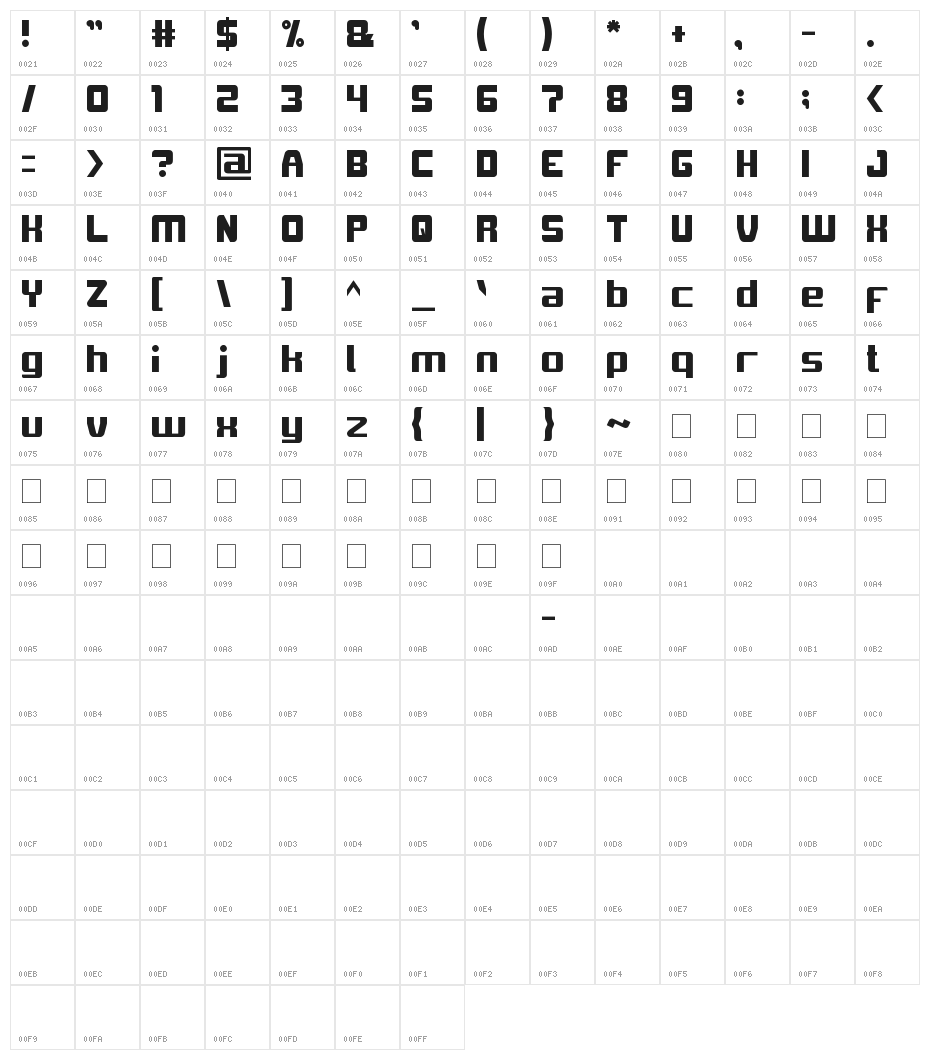 Love Is Attention Character Map