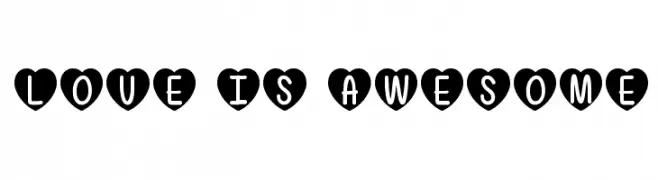 Love Is Awesome  Frei Schriftart Herunterladen