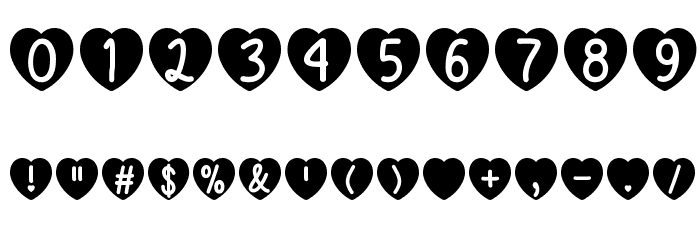 Love Is Awesome Font OTHER CHARS