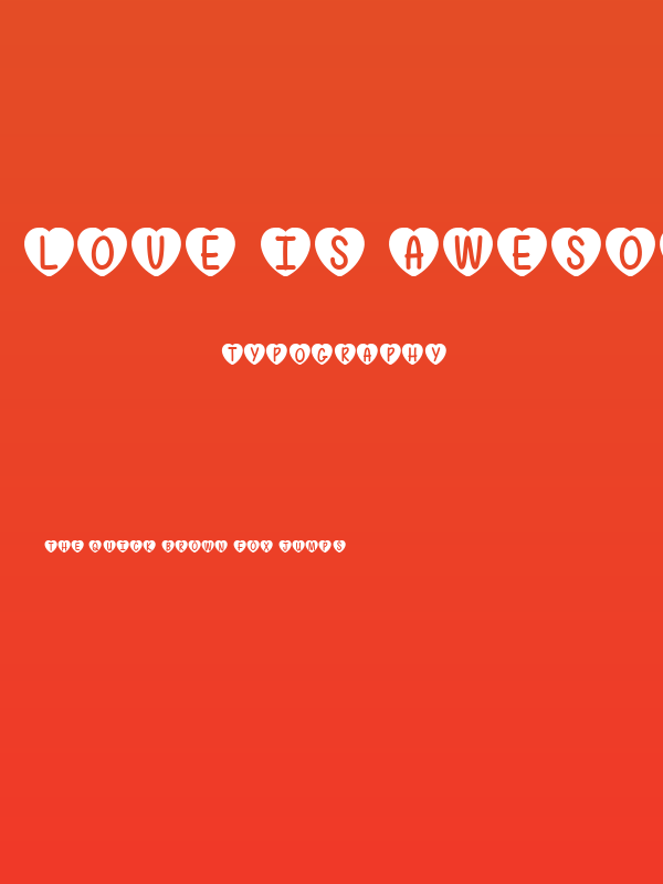 Love Is Awesome Poster
