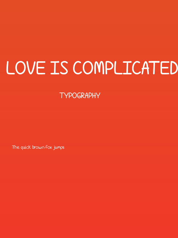 Love Is Complicated Again Bold Poster