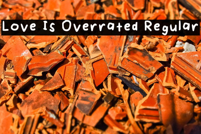 Love Is Overrated Regular Example 3