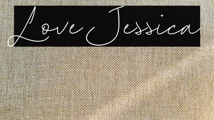 Love Jessica Example 2