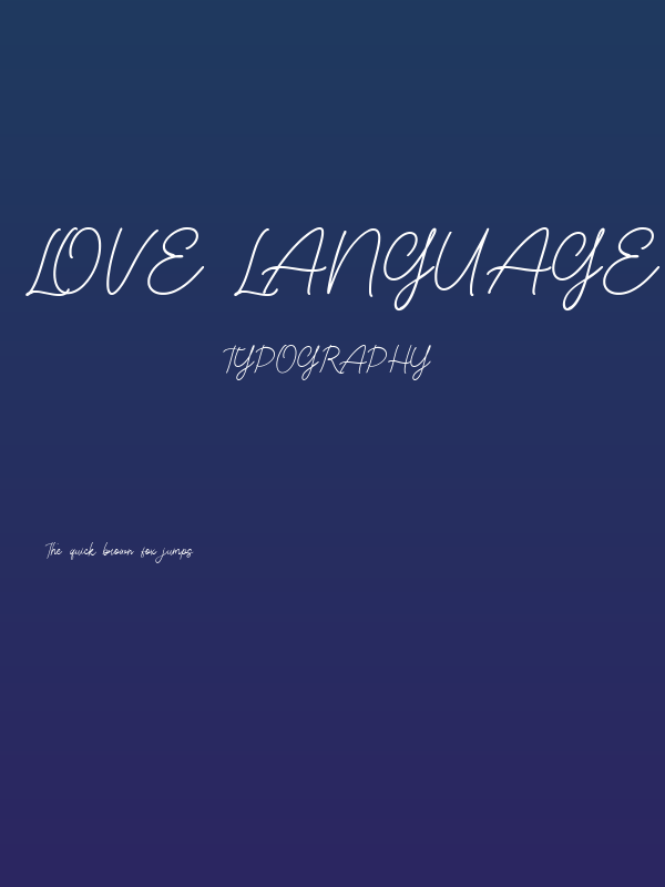 Love Language Poster