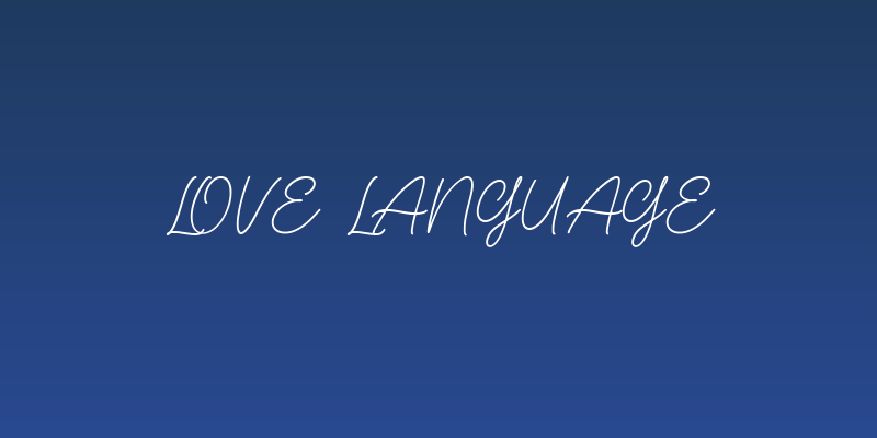 Love Language Social Header
