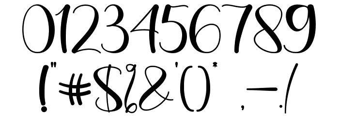 Love Lea - Personal Use Font OTHER CHARS
