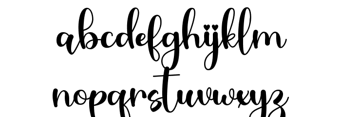 Love Lea - Personal Use Font LOWERCASE