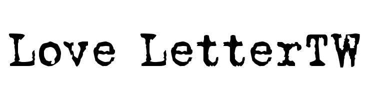 Love LetterTW  नि: शुल्क फ़ॉन्ट्स डाउनलोड