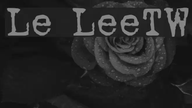 Love LetterTW Font examples