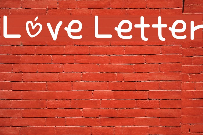 Love Letter Font examples